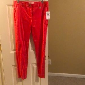 Coral Red Pants